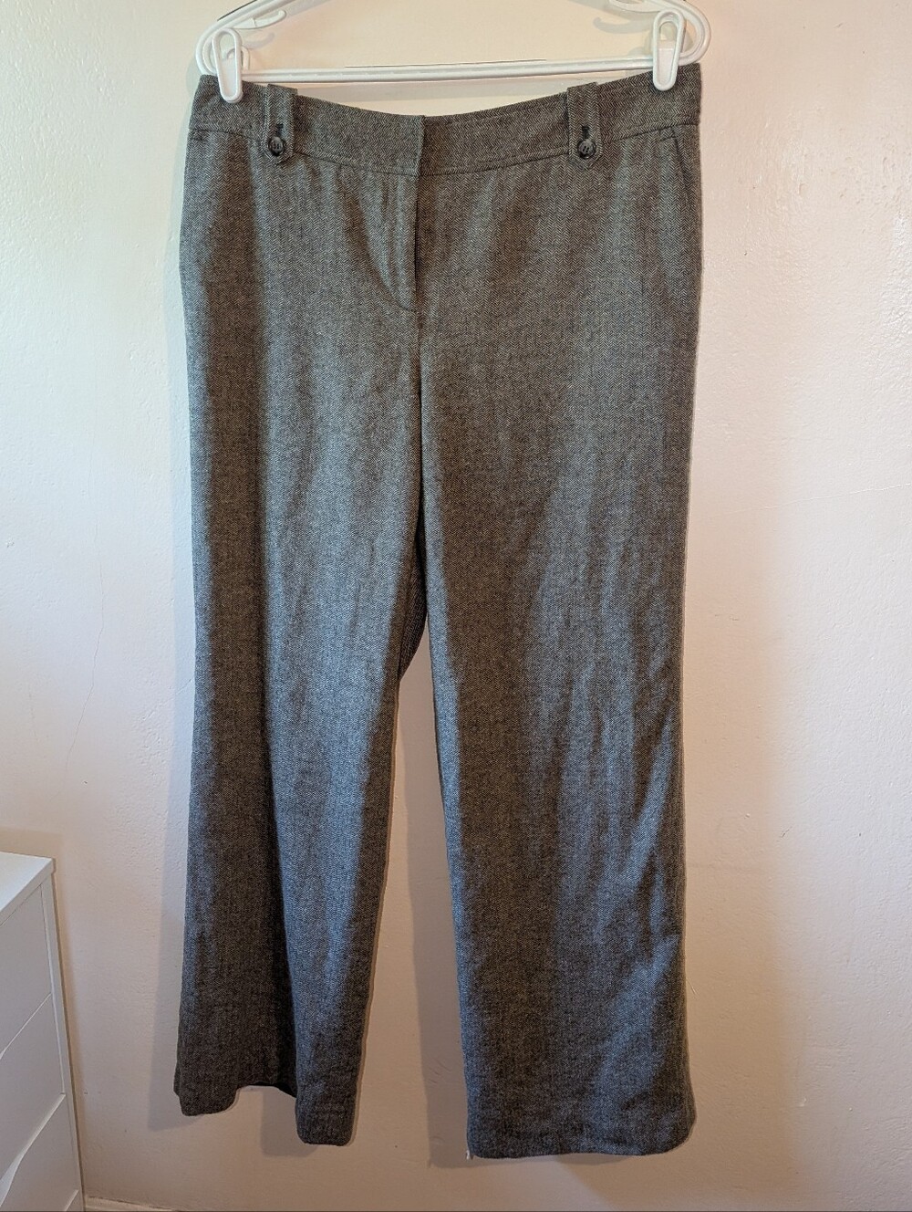 Ann Taylor Wide Leg Pants in Heather Brown Size 10